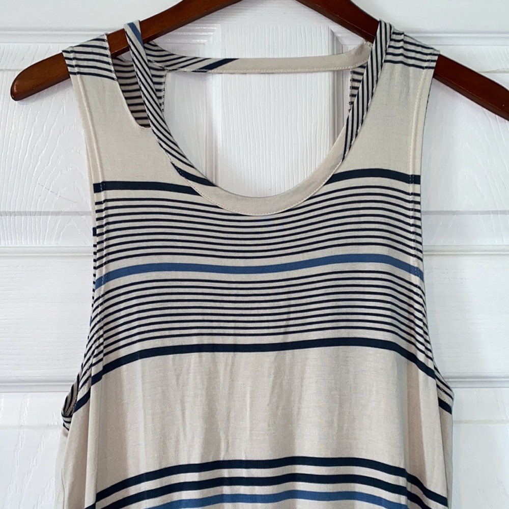 Chaser Striped Drawstring Mini Dress - Picture 3 of 5